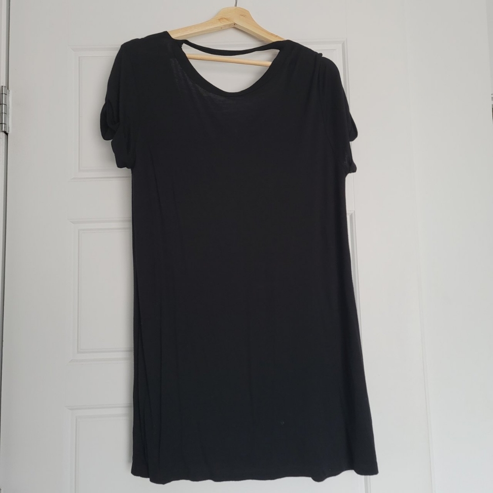 Boyfriend dress deep v back